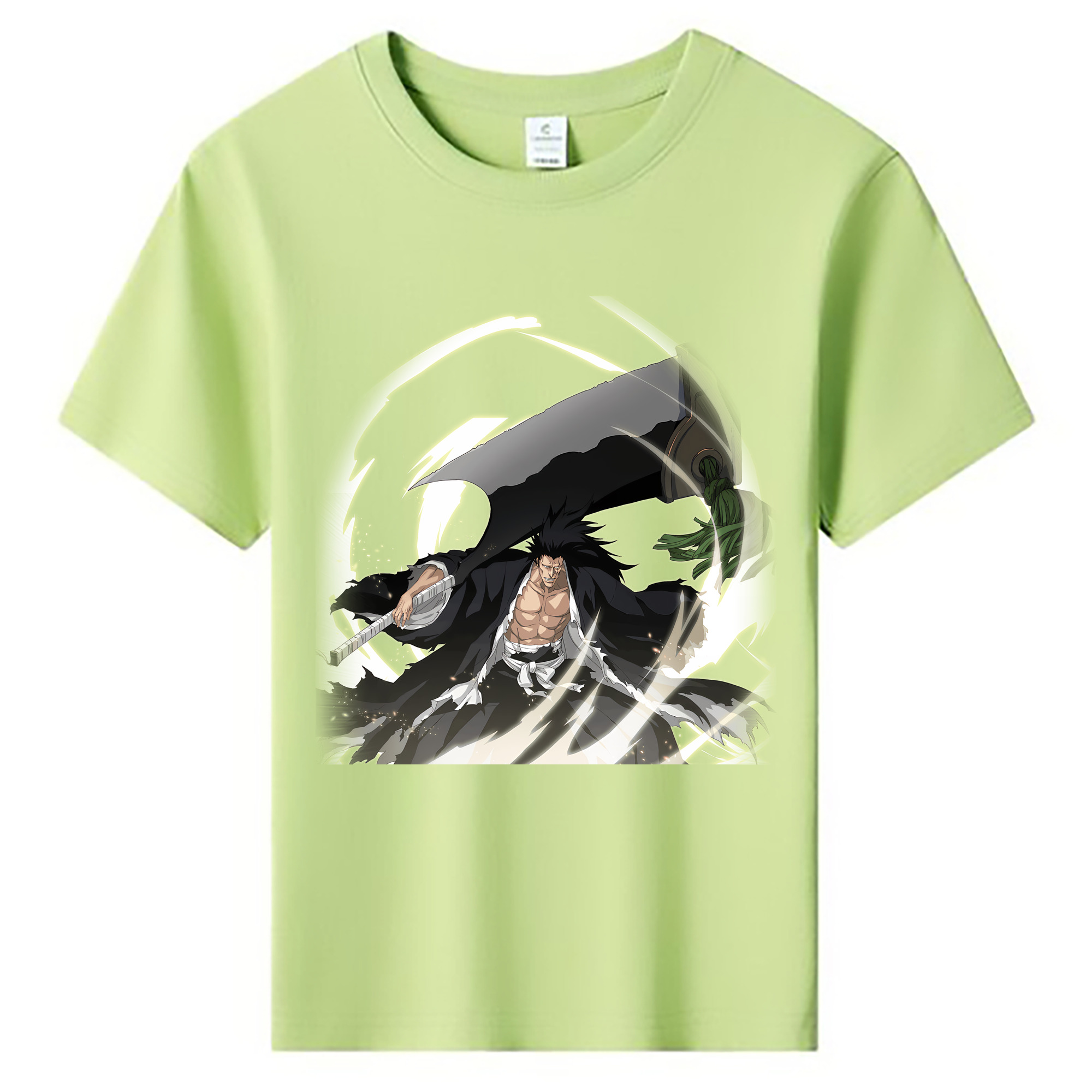 （画像用） ブリーチ ざらき けんぱち BLEACH Zaraki Kenpachi 綿100％キッズTシャツ（フロントプリント）